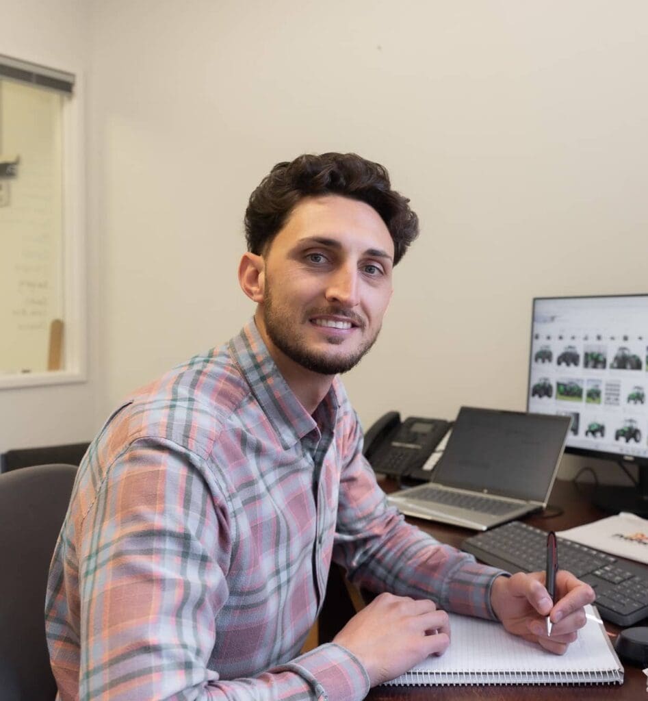 Luke at desk photo