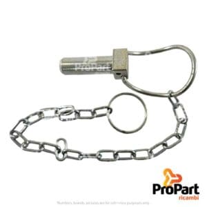 Stabiliser Lock Pin & Chain  M20 suitable for SAME - 0.009.7076.4