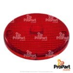 Round Lens  -Red suitable for Deutz-Fahr, SAME - 0.010.2453.0