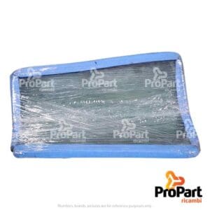 LH Rear Corner Glass  24 Inch / 28 Inch suitable for Deutz-Fahr, SAME - 0.010.7092.0/20