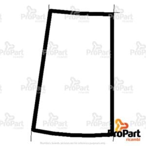 RH Rear Corner Glass  24/28  Inch suitable for Deutz-Fahr, SAME - 0.010.7093.0/20