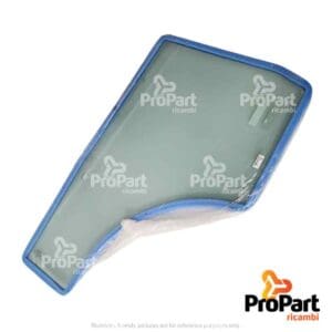 RH Door Glass  24 Inch / 28 Inch suitable for Deutz-Fahr, SAME - 0.012.5718.0/10