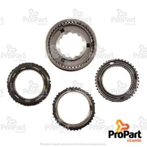 Syncro Hub c/w 2 Rings suitable for Deutz-Fahr, SAME - 0.012.9852.4