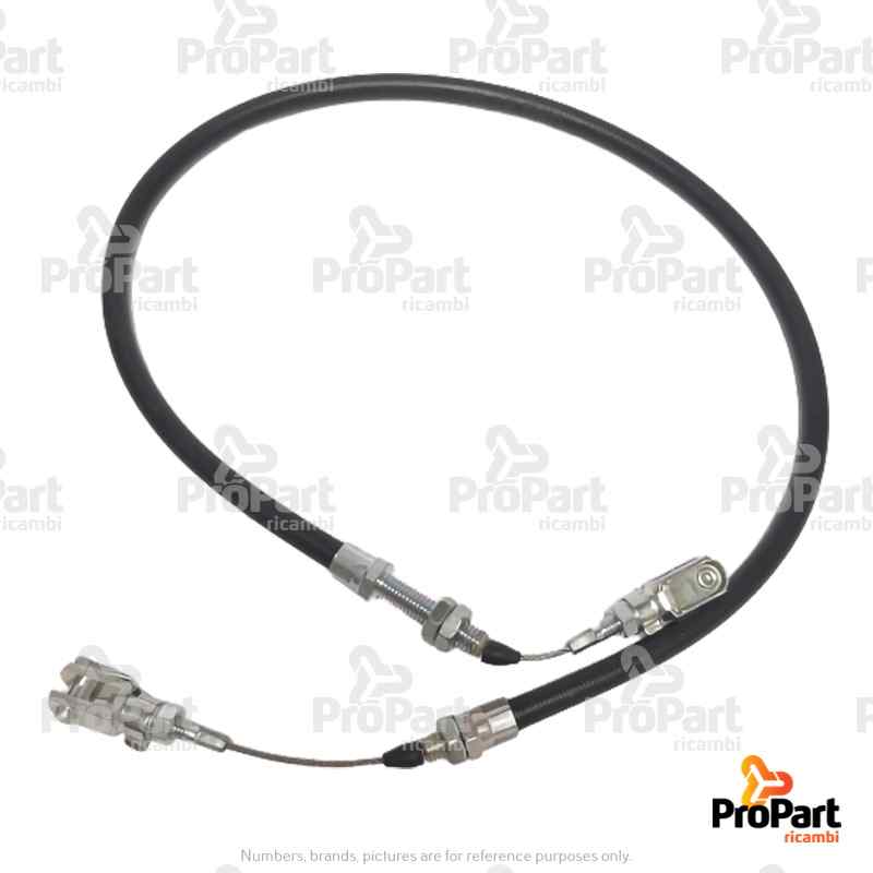 Foot Throttle Cable  L= 865mm suitable for Deutz-Fahr, SAME - 0.013.9731.3