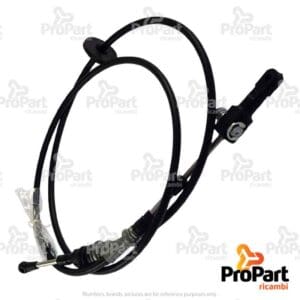 Rear Remote Cable  2-way  L= 1800mm suitable for Deutz-Fahr, SAME - 0.014.3792.3