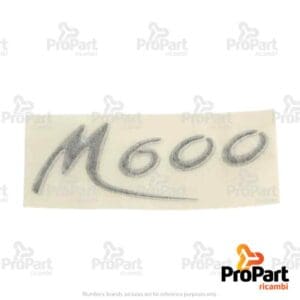 Decal  'M600" suitable for Deutz-Fahr - 0.015.8641.0