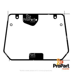 Rear Window suitable for Deutz-Fahr, SAME - 0.016.9257.4