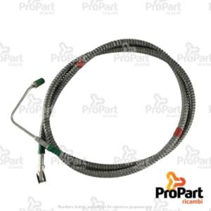 LH Front Brake Pipe suitable for Deutz-Fahr, SAME - 0.017.6401.3