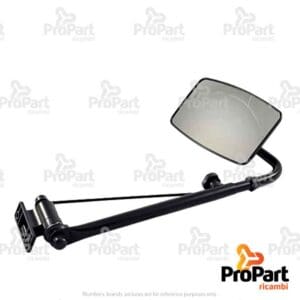 Mirror & Arm Assy  LH suitable for Deutz-Fahr, SAME - 0.018.0611.4