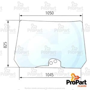 Front Windscreen suitable for Deutz-Fahr, SAME - 0.019.5133.0/10