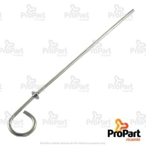 Engine Dipstick  (Grommet extra) suitable for SAME - 0.039.1513.2