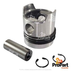 Piston & Rings Set  +0.5mm suitable for SAME - 0.073.0061.6