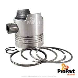 Piston & Rings Set  +1.0mm suitable for SAME - 0.073.0062.6