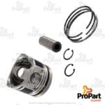 Piston & Rings Set  A suitable for Deutz-Fahr, SAME - 0.381.0060.A