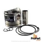 Piston & Rings Set  A suitable for Deutz-Fahr, SAME - 0.382.0060.A