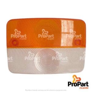 Side Lamp Lens  -Orange/White suitable for Deutz-Fahr - 04414091