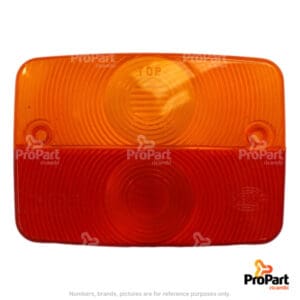 Tail Lamp Lens  -Orange/Red suitable for Deutz-Fahr - 04414104