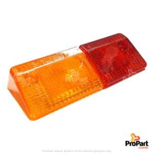 Tail Lamp Lens  LH  -Orange/Red suitable for Goldoni - 06350771
