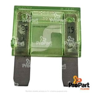 Blade Fuse  30 Amp suitable for Deutz-Fahr, SAME - 2.7751.102.0
