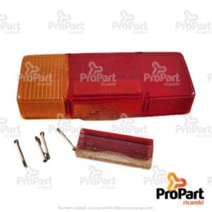 Tail Lamp Lens  LH  -Orange/Red suitable for SAME - 2.8019.990.1