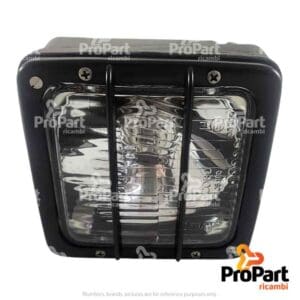 Square Headlamp Assy suitable for SAME - 2.8029.340.0