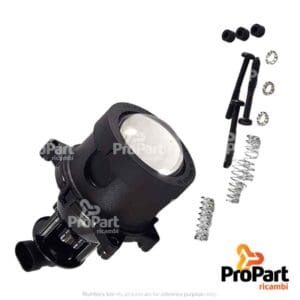 Front Spot Lamp  -High Beam suitable for Deutz-Fahr, SAME - 2.8039.005.0