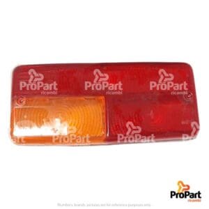 Tail Lamp Lens  RH  -Orange/Red suitable for Deutz-Fahr, SAME - 2.8059.090.1