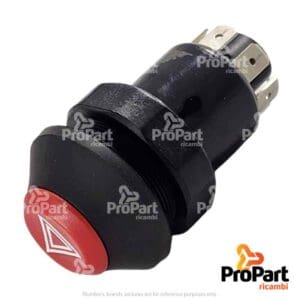 Push Button Switch  -Hazard suitable for Deutz-Fahr, SAME - 2.8819.070.0