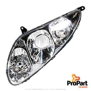 Headlamp  RH suitable for New Holland - 82037493