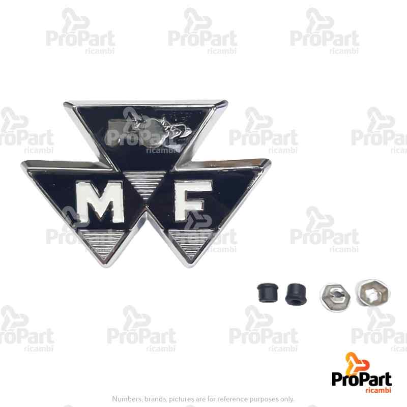 Front Badge MF suitable for Massey Ferguson - 828136M1