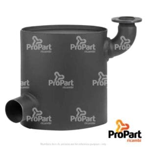 Muffler suitable for Fiat, New Holland, Versatile - 87344289